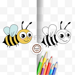 honeybee clipart black and white 飞翔小蜜