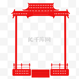 中国风建筑边框