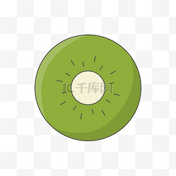 绿色的猕猴桃免抠图