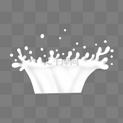 牛奶效果图片_营养的牛奶海报插画