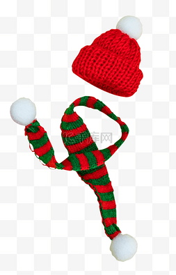 圣诞节圣诞帽围巾