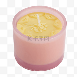粉色香薰蜡烛