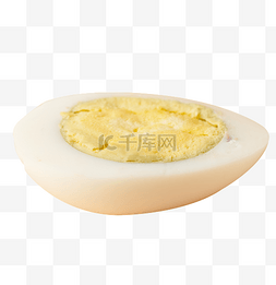 煮熟的蛋图片_切开的鸡蛋免抠图