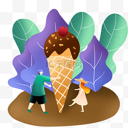 夏季吃冰淇淋