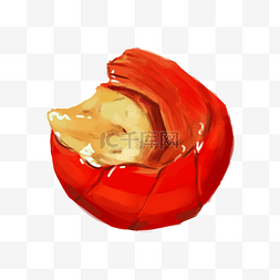 红色的美味龙虾插画