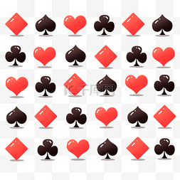 红桃扑克牌j图片_平铺立体扑克牌图标下载