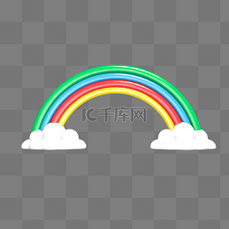 C4D立体彩虹
