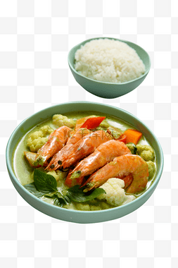 米饭美食图片_一盘小龙虾和米饭