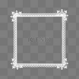 白色边框图片_纯色白色蕾丝边框