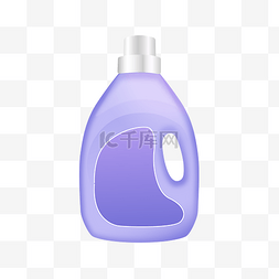 塑料瓶图片_矢量紫色洗衣液