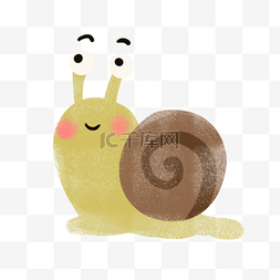 蜗牛的水坑图片_儿童节蜡笔蜗牛