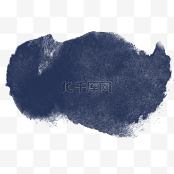 水墨效果图片素材藏蓝色水墨墨点墨印笔触效果