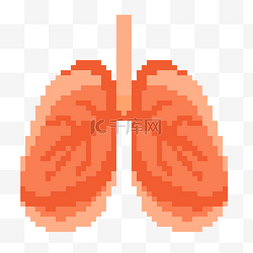 卡通像素肺部