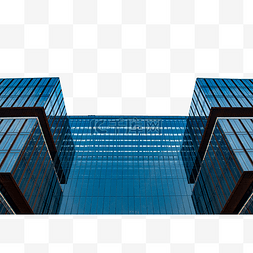 城市玻璃幕墙建筑