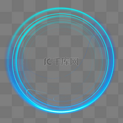 科技感蓝色光圈图片_蓝色科技感光效