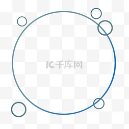 渐变图片_蓝色渐变圆形边框