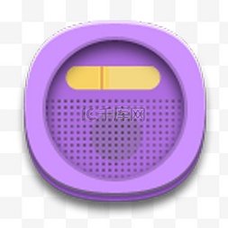 紫色的收音机图标
