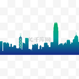 城市建筑风景矢量图