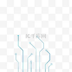 科学线图片_不规则图形科技感点线蓝色
