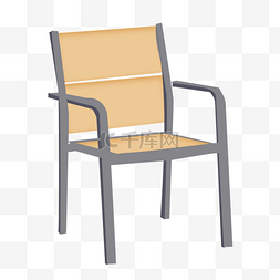 黑色扶手图片_木质靠椅椅子插画