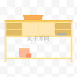 橙色置物柜家具