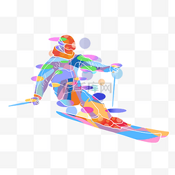 滑雪运动员图片_运动健身滑雪