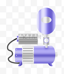 抽水灌溉图片_紫色抽水水泵