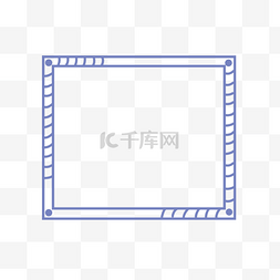 紫色简约边框