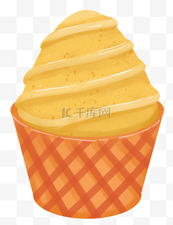 芒果小吃卡通冰淇淋