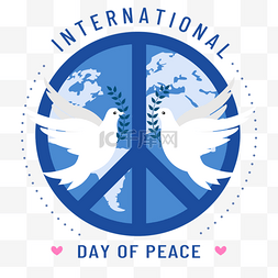 手绘和平日国际和平日和平鸽