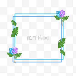 紫花边框图片_春天春季野花边框