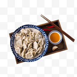 过年美食图片_美食水饺盘子筷子醋