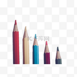铅笔彩色铅笔图片_彩色铅笔排列的楼梯