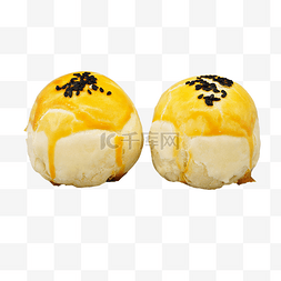 黄色甜品蛋黄酥