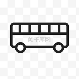 公交车图标图片_扁平化公交车