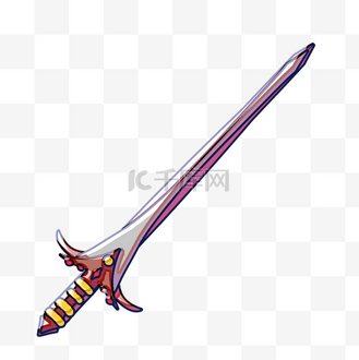 宝剑玩具卡通插画