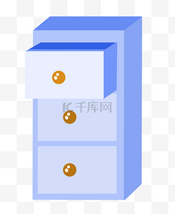 蓝色办公柜子