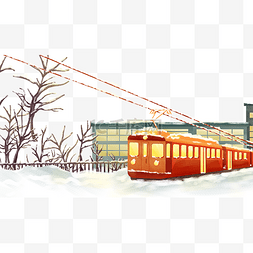 小雪图片_冬至大雪小雪冬季火车