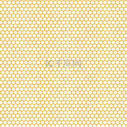 黄色六边形花纹