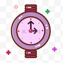 紫色手表图片_紫色电子手表