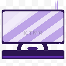 紫色电脑办公