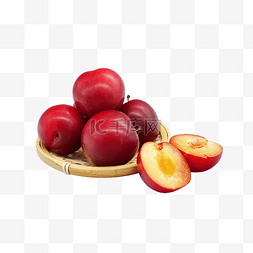 红李子新鲜水果