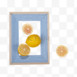 柠檬和相框