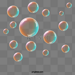 彩色肥皂泡泡