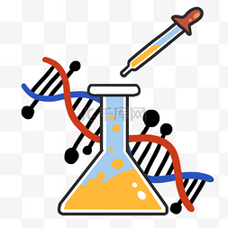 化学链图片_化学仪器滴管基因链