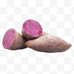 食材切开紫薯