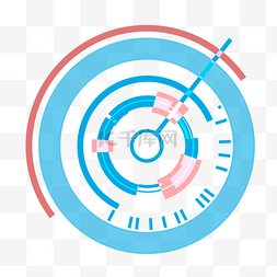 科技风圆形素材图片_科技风圆形扫描