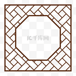中国古风窗户图片图片_正方形八边形古风窗户