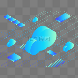 蓝色商务科技云端