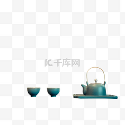 茶具摆件图片_中式茶具摆件